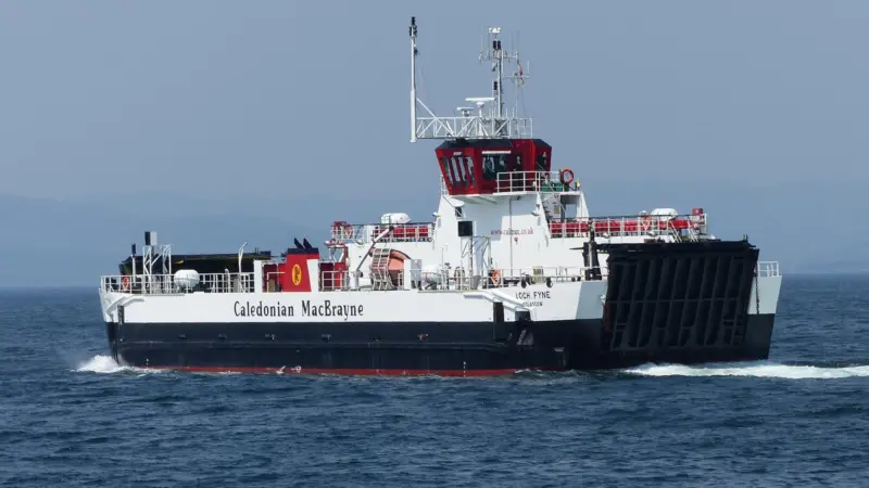 MV Loch Fyne, one of the seven small vehicle and passenger vessels that may potentially be replaced.
