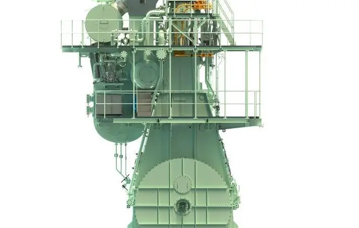 A graphical rendering of the ME-LGI engine (credit: MAN ES)