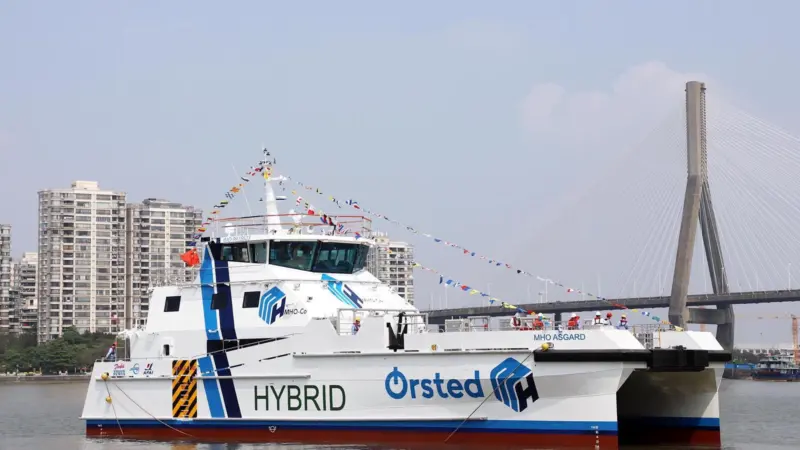 MHO ‘Asgard’ and MHO ‘Apollo’ can operate with zero emissions Photo: Incat Crowther