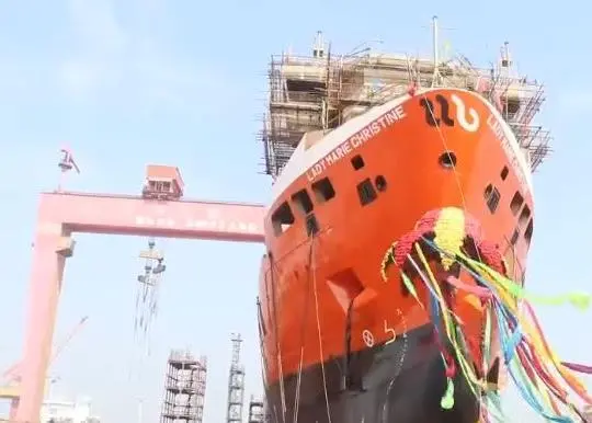 Clean lines: the hull shape of the new LNG-fuelled Lady M series was optimised by using CFD calculations. (credit: Conoship).