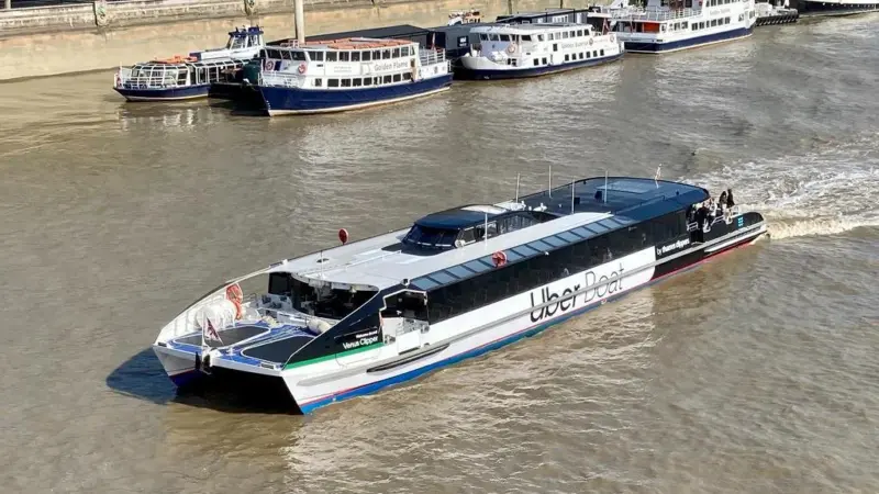 Uber Boat operates a high speed passenger boat service on the River Thames Photo: Flickr