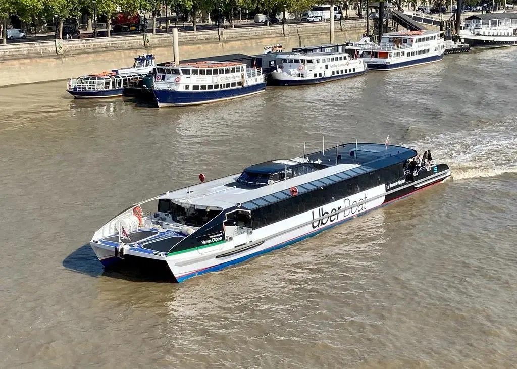 Uber Boat operates a high speed passenger boat service on the River Thames Photo: Flickr
