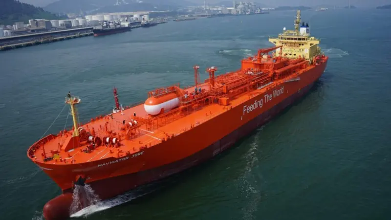 Navigator Gas has received a new AiP from DNV for an ammonia fuelled gas carrier Photo: Navigator Gas