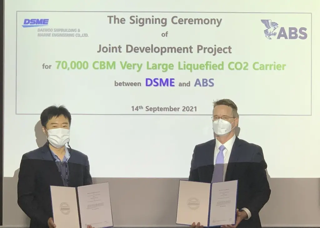 ABS and DSME are working together to develop a very large LCO2 carrier Photo: ABS/DSME