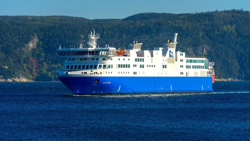 The F.A. Gauthier operates primarily on LNG fuel, and its Wärtsilä dual-fuel engines and other Wärtsilä equipment are covered by a customised Wärtsilä Optimised Maintenance Agreement. (© Societé des Traversiers du Quebec, STQ)