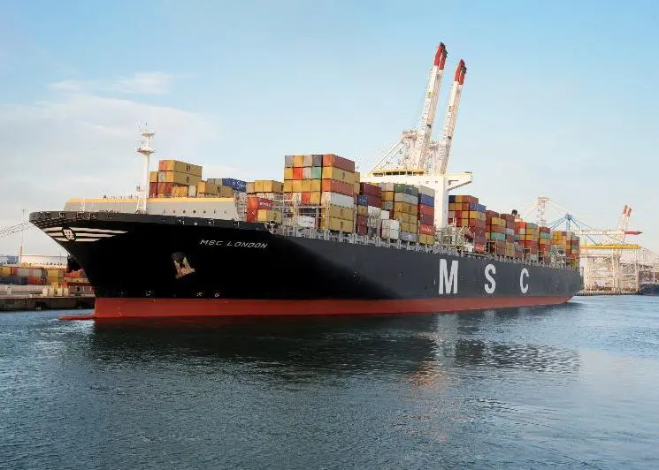 Mediterranean Shipping Company's container vessel MSC London