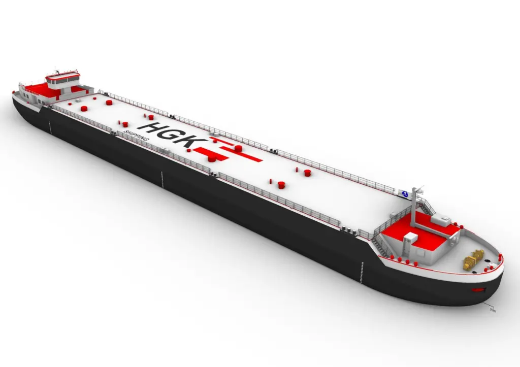 Hybrid drive gas tanker Gas 94 is entering service as HGK orders H2-ready follow- ups.