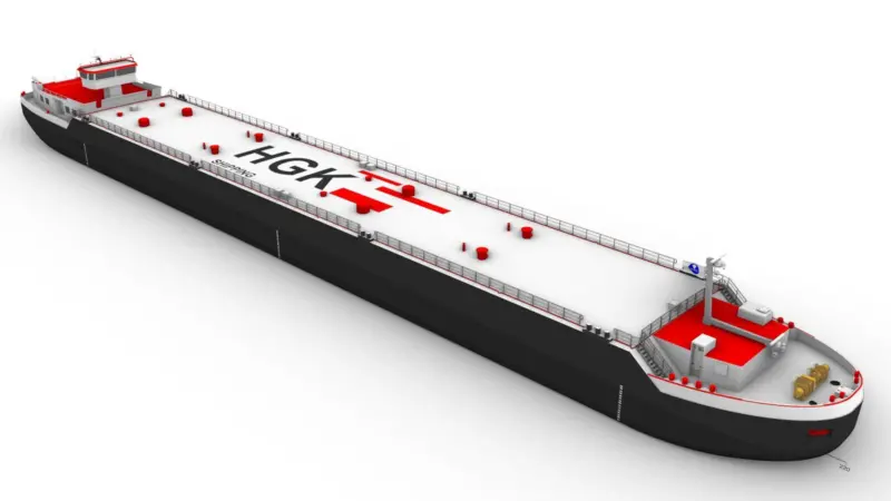Hybrid drive gas tanker Gas 94 is entering service as HGK orders H2-ready follow- ups.