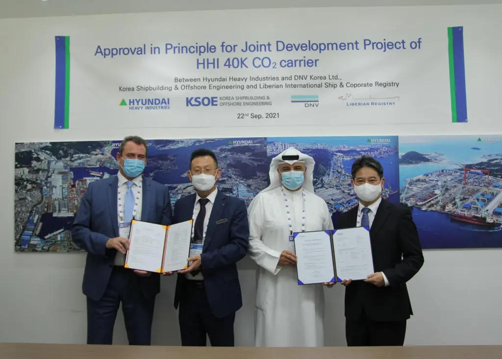 HHI and KSOE have AiP for their LCO2 carrier design Photo: LISCR