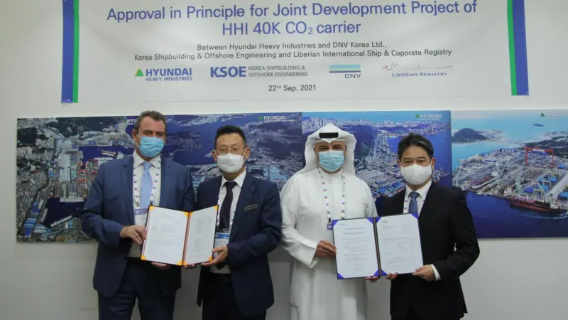 HHI and KSOE have AiP for their LCO2 carrier design Photo: LISCR
