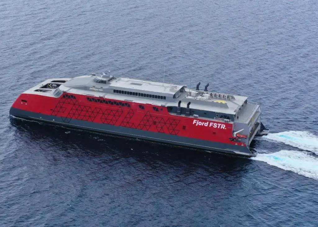 Fjord FSTR boosts capacity and capability in the Norway/Denmark traffic. (credit: Austal Philippines).