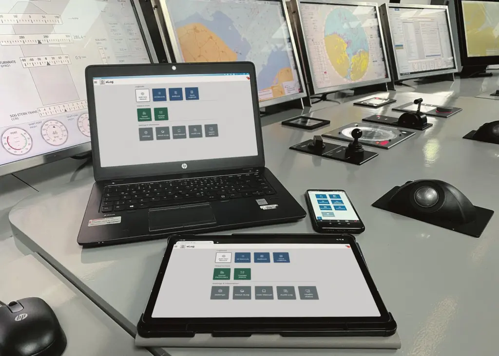 Raytheon Anschütz expects to begin sales of its new eLog product before the end of October 2021.