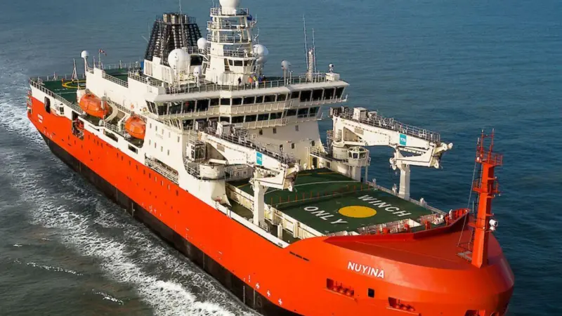 Serco and Damen Shipyards collaborated in the construction of Australian icebreaking research vessel Nuyina.