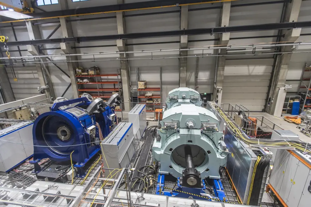 PM machine assembly in Yaskawa Environmental Energy/The Switch’s Large Drive Test Centre in Lappeenranta, one of the world’s biggest for testing large electric drive systems for marine applications and renewable energy generally
