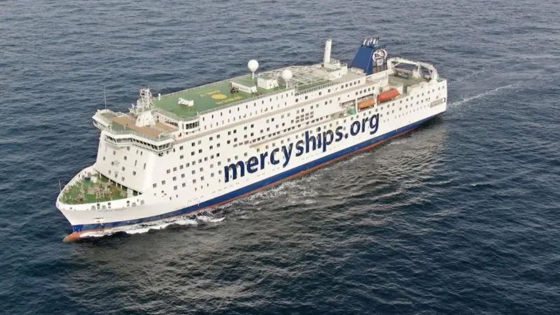 World’s largest non-military hospital ship, the Chinese-built Global Mercy