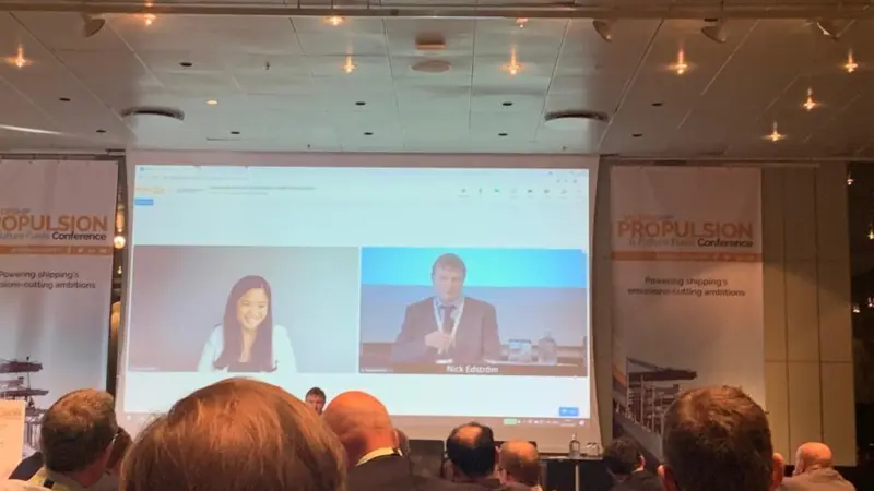 The European Commission's Ngoc-Lan Lang fielded questions from conference delegates during a Q&A session.