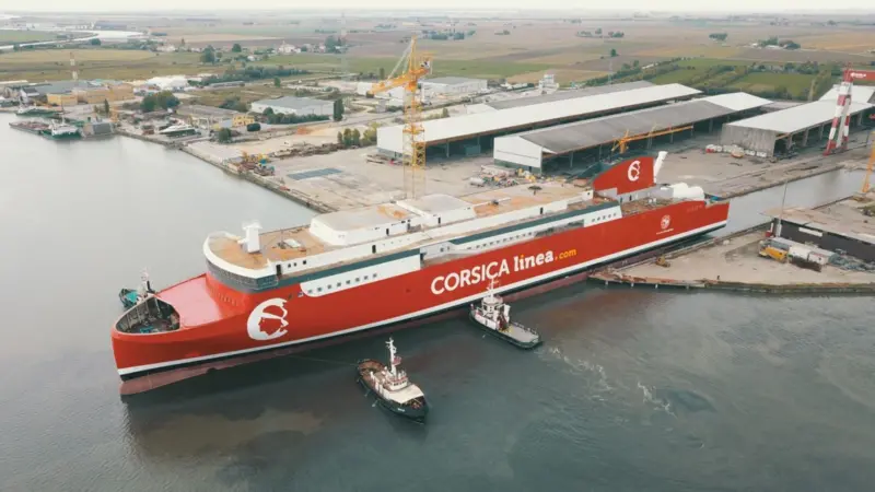 Services between the French mainland and Corsica will benefit from Visentini’s current newbuild