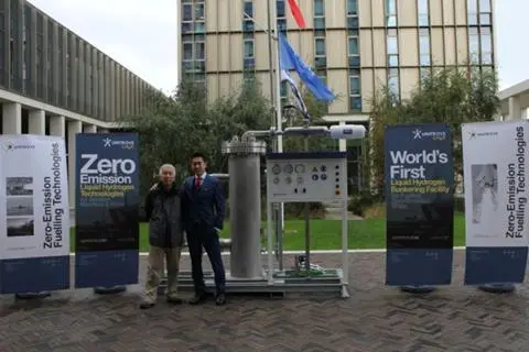 Unitrove unveiled the world’s first liquid hydrogen bunkering facility at the UN’s COP26 Climate Change Conference in Glasgow.