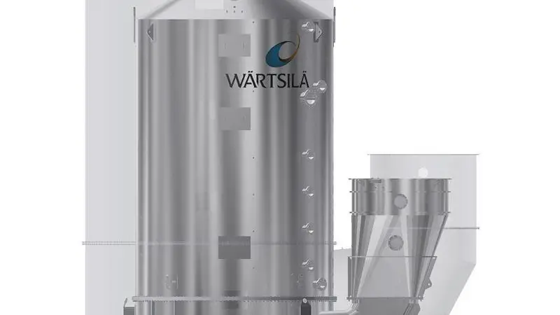 Wärtsilä new scrubber series is 30% smaller than previous scrubbers with a similar capacity.