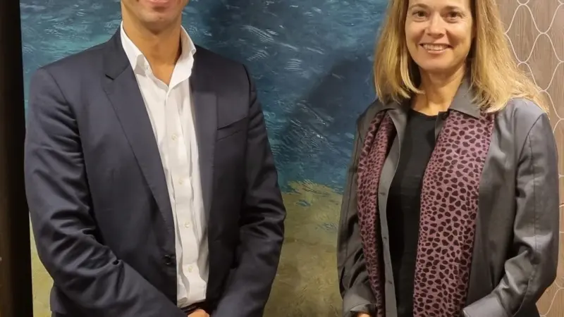 Jalal Bouhdada, CEO, Applied Risk and Liv Hovem, CEO of DNV’s technology incubator, Accelerator.