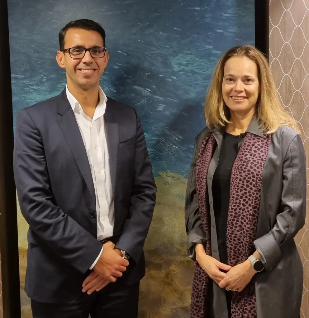Jalal Bouhdada, CEO, Applied Risk and Liv Hovem, CEO of DNV’s technology incubator, Accelerator.