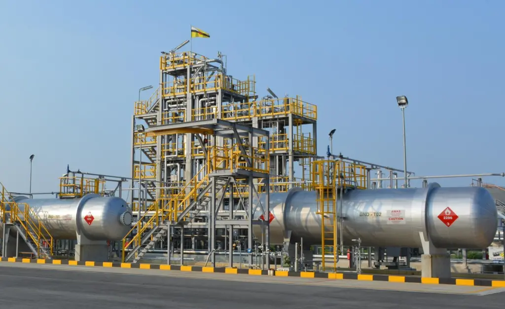 Trials of seaborne shipments of MCH from a production facility in Brunei (pictured) to Japan where successfully completed in 2020.
