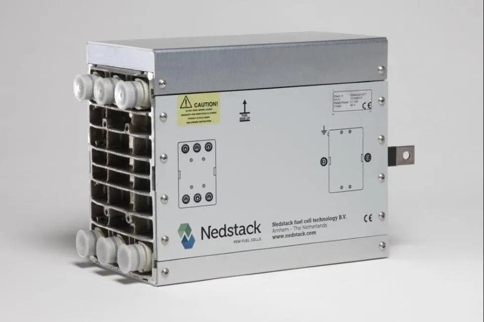 Research into pairing a sodium borohydride storage solution with a PEM fuel cell was conducted under the the H2SHIPS project. (Image: Nedstack B.V.)