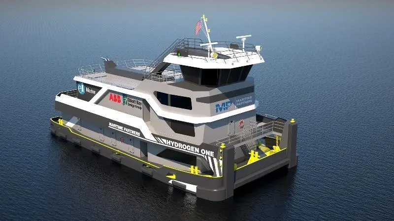 The M/V Hydrogen One is the first step in a shift from diesel electric to methanol electric