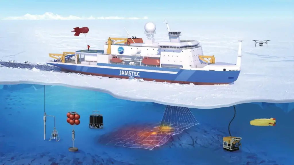 A new Polar Class 4 icebreaker research vessel will bolster JAMSTEC's research capabilities when it enters service in 2026.