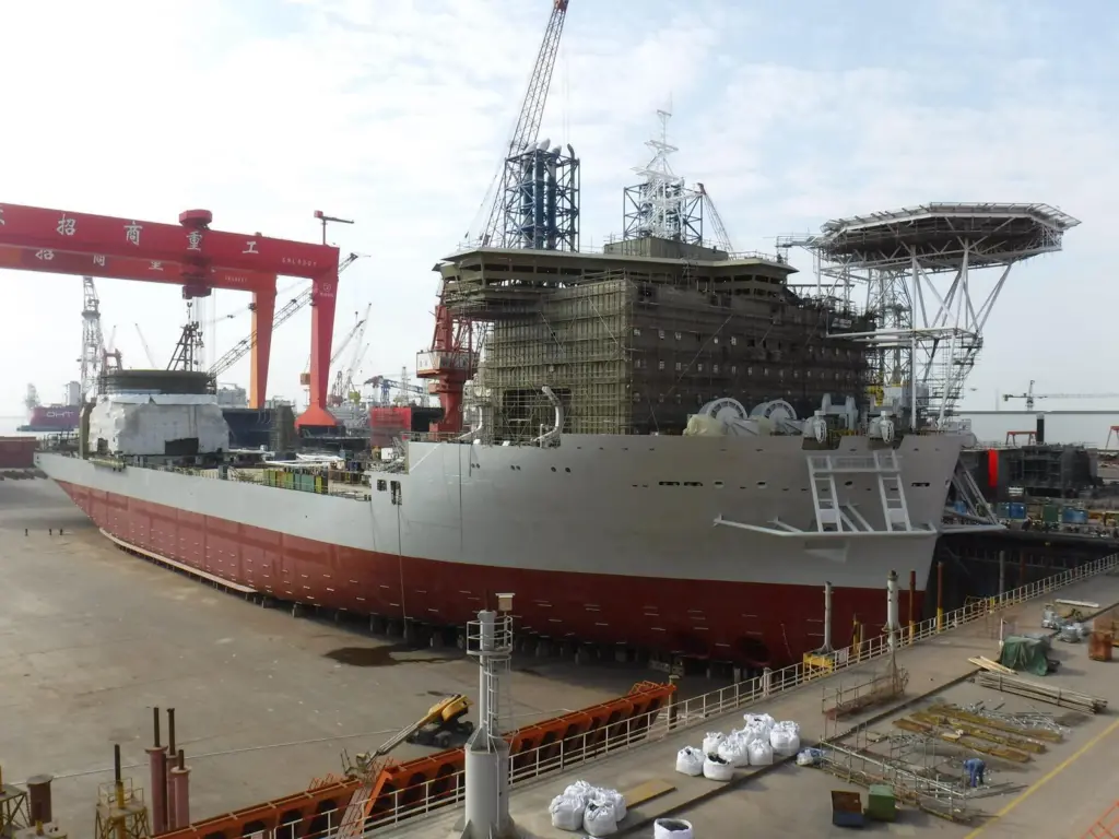 The float out of Les Alizés was completed on 6 January 2022, when a launch ceremony was held at CMHI Haimen shipyard.
