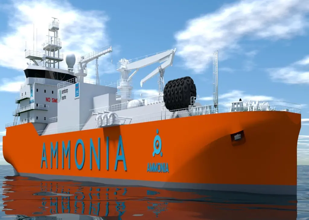 ABS has awarded an approval in principle to an ammonia bunker vessel concept design developed by Sembcorp Marine Integrated Yard and LMG Marin, along with MOL and Itochu Corporation.