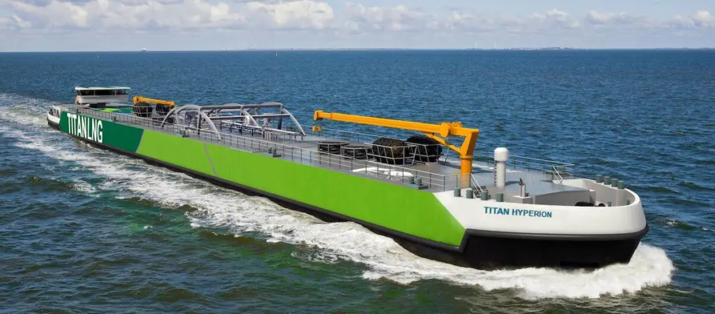 The new tank design will be introduced into subsequent Titan Hyperion-class bunker vessels.