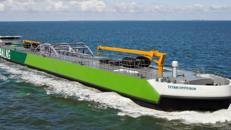 The new tank design will be introduced into subsequent Titan Hyperion-class bunker vessels.