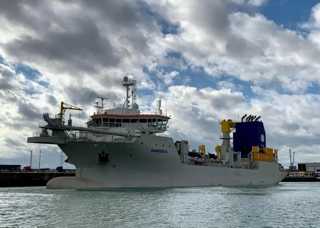 Sanderus, Jan De Nul Group’s trailing suction hopper dredger and ultra-low emission vessel