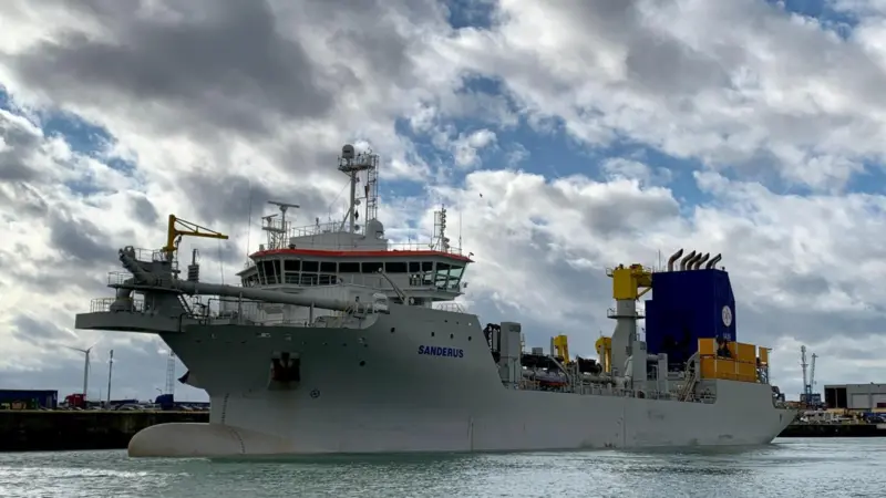 Sanderus, Jan De Nul Group’s trailing suction hopper dredger and ultra-low emission vessel