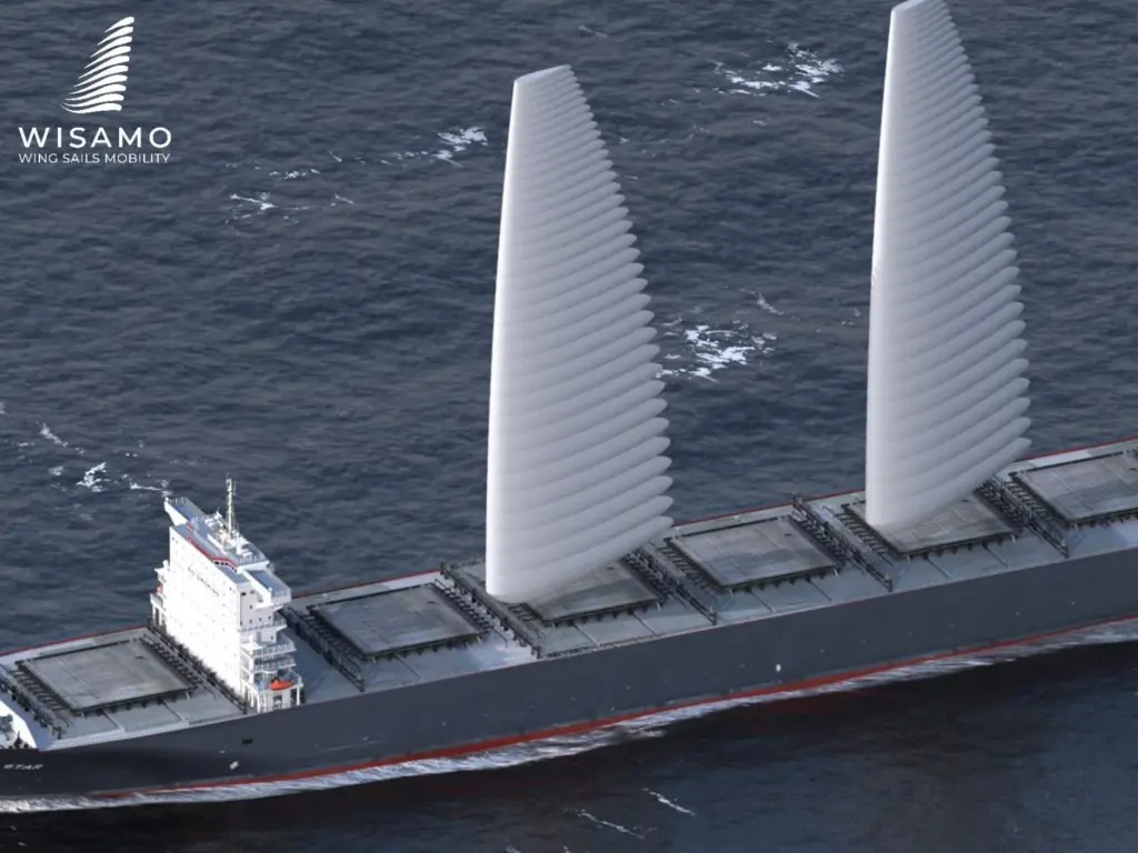 Michelin's inflatable wing sail system will be trialled on board a ro-ro containership in 2022.