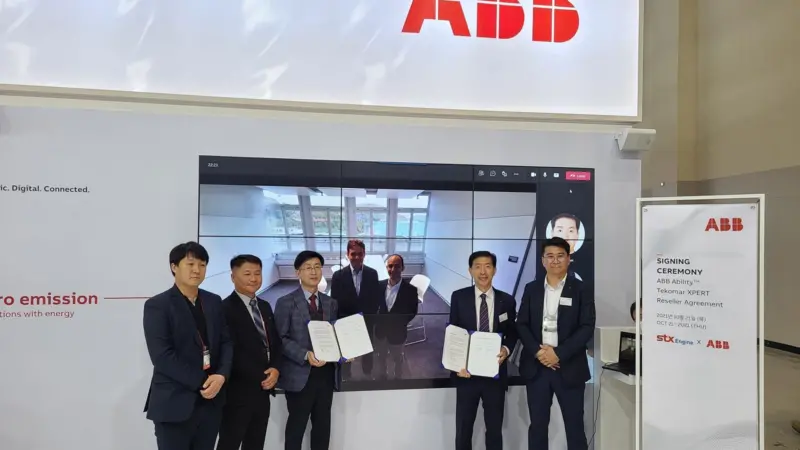 ABB Turbocharging and STX Engine signing ceremony at Kormarine 2021