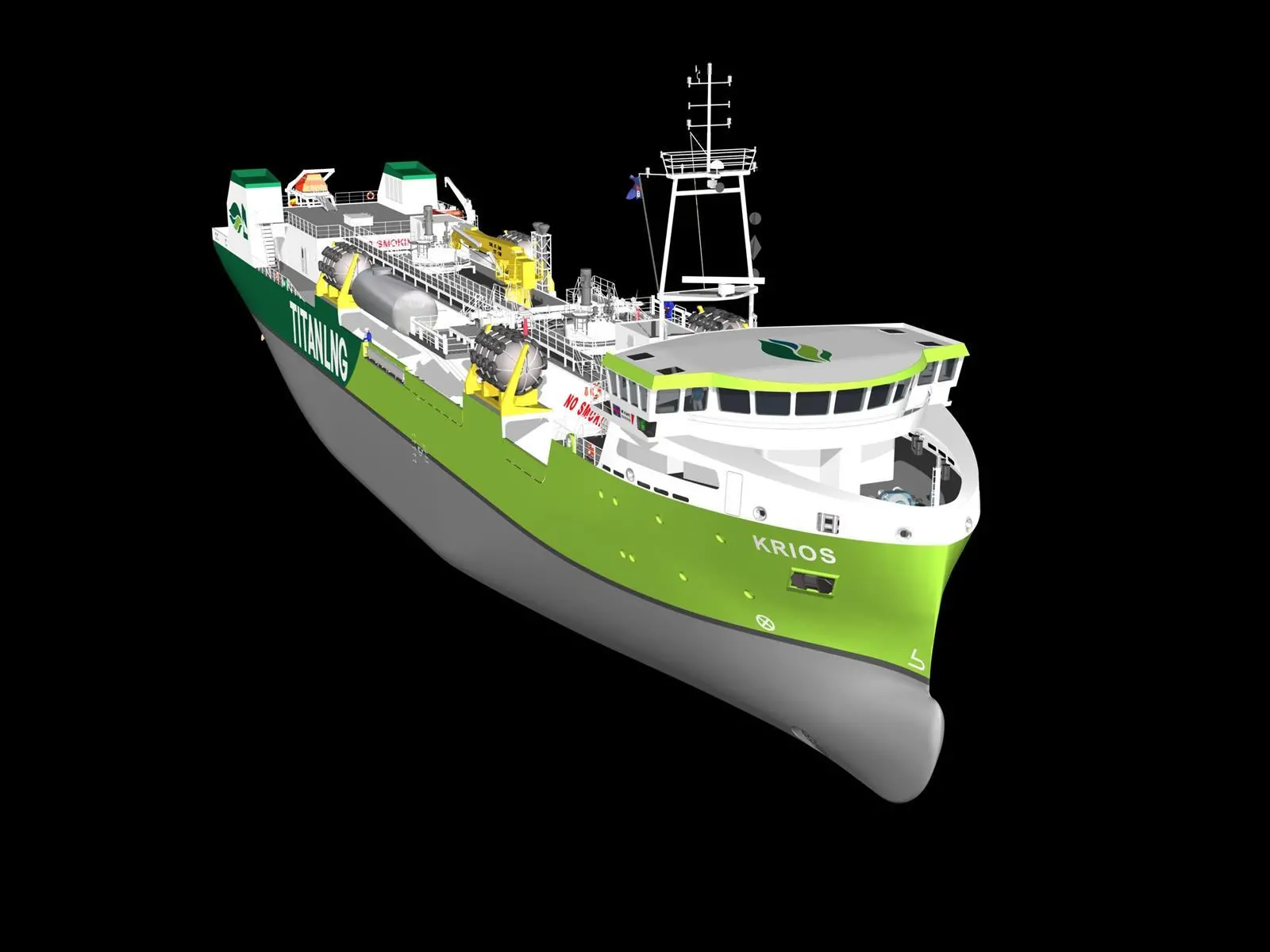 The 4,500cbm capacity Krios will operate in the Port of Zeebrugge and in English Channel ports from 2023