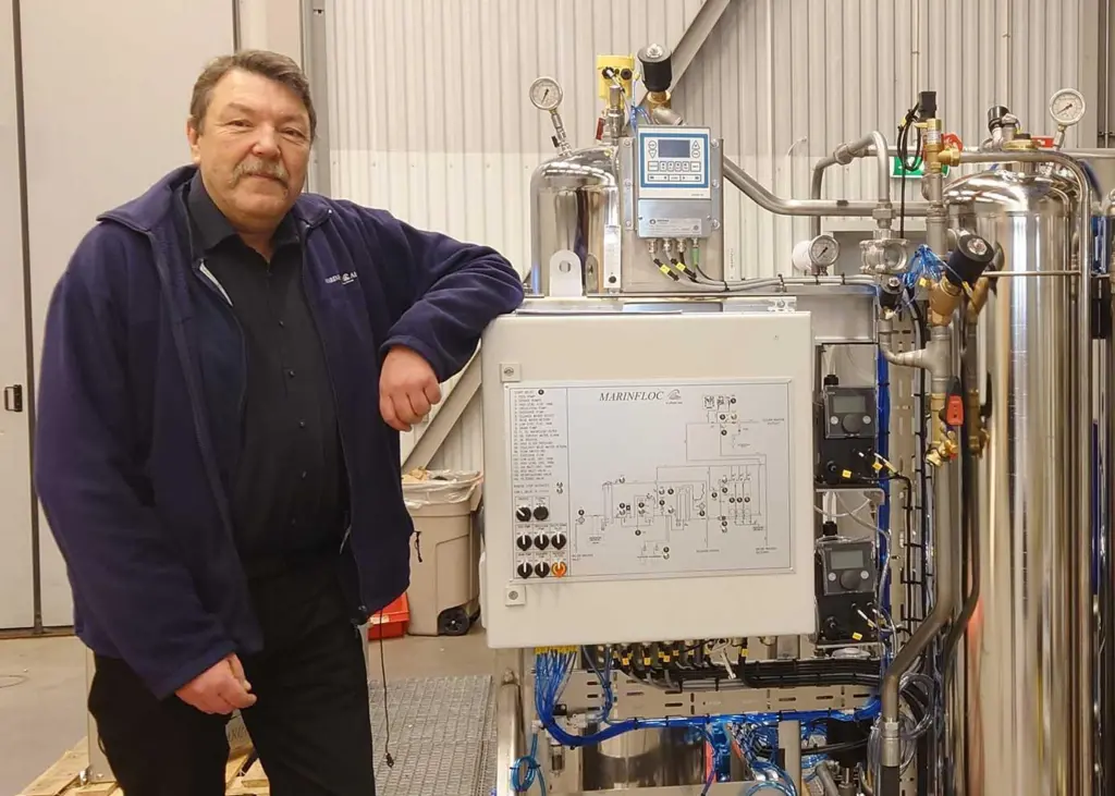 Benny Carlson, owner of Marinfloc AB
