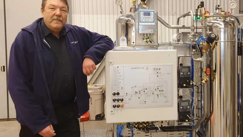 Benny Carlson, owner of Marinfloc AB