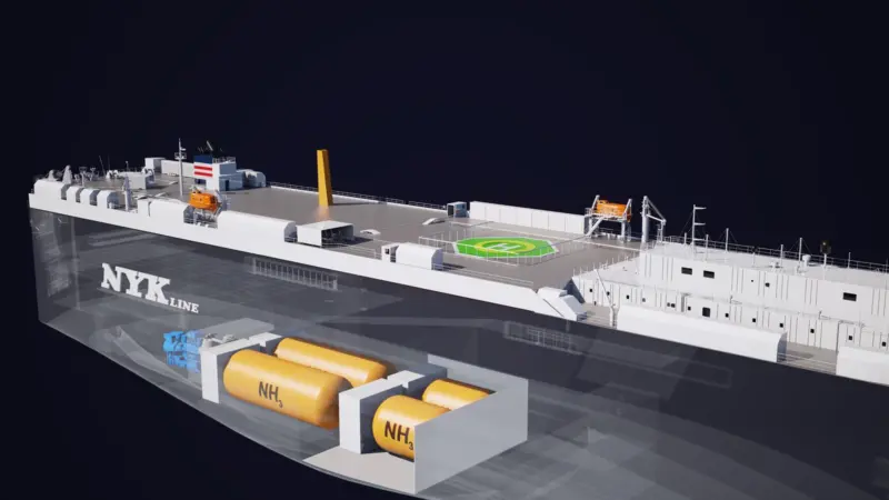 Nippon Yusen Kabushiki Kaisha (NYK), MTI, and Elomatic have developed a concept design for an ammonia-fuel ready LNG-fuelled vessel adapted to be either a pure car carrier or a post-Panamax bulker.