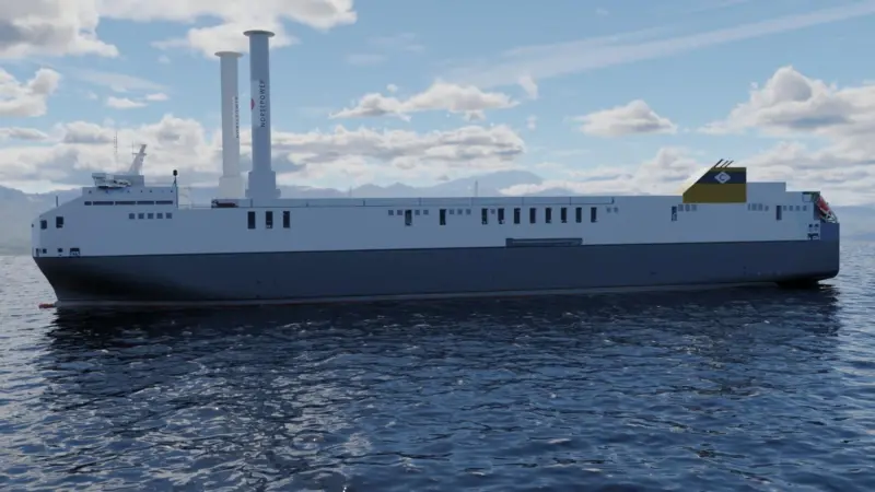 The MV Delphine is the largest short sea Ro-Ro vessel operating in the world today.