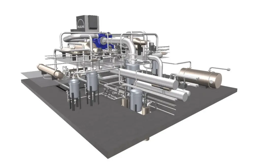 Illustration of the Carbon Capture Heat Recovery system