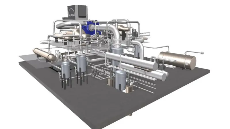 Illustration of the Carbon Capture Heat Recovery system