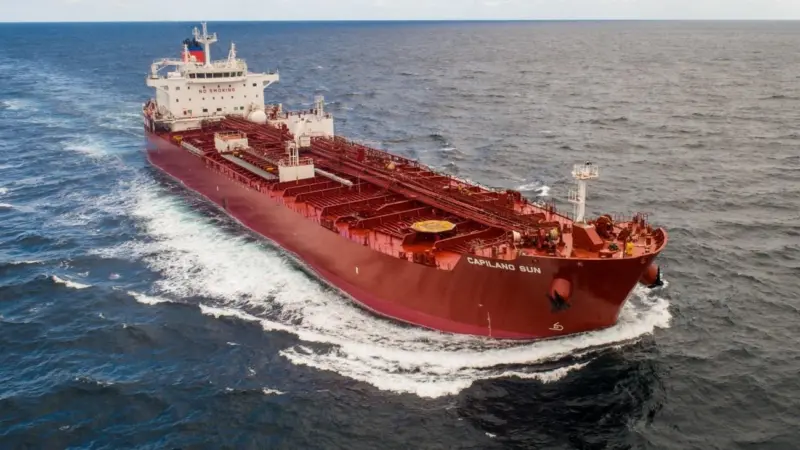 The methanol-fuelled Capilano Sun is one of the tankers currently being operated by MOL.