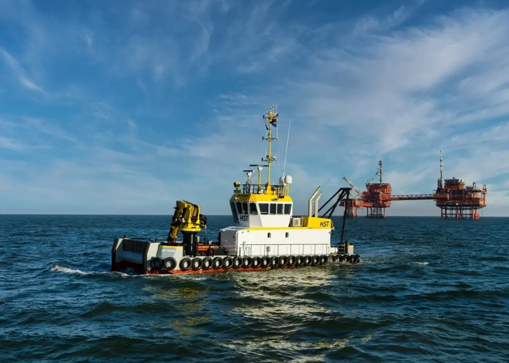The HST Hazel, the first of a new class of Damen Multi Cat, the 2309, features Volvo Penta engines.