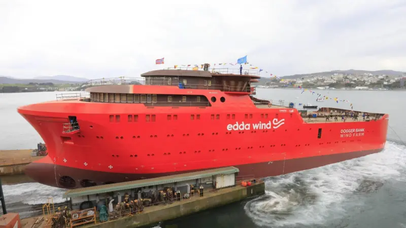 The vessel has been designed to permit subsequent conversion to operation on a hydrogen carrier.