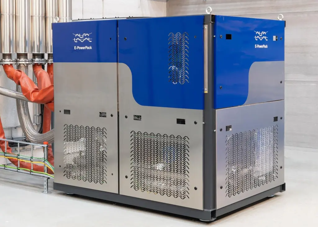 Alfa Laval's E‑PowerPack waste heat recovery unit can generate electricity from many different heat sources on board.