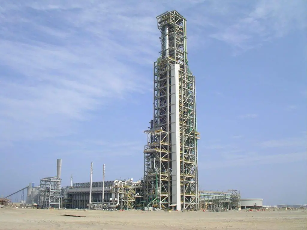 Jindal Shadeed Iron & Steel is exploring using green hydrogen to decarbonise its steel manufacturing process. The plant currently uses natural gas as feedstock for its DRI plant (pictured).