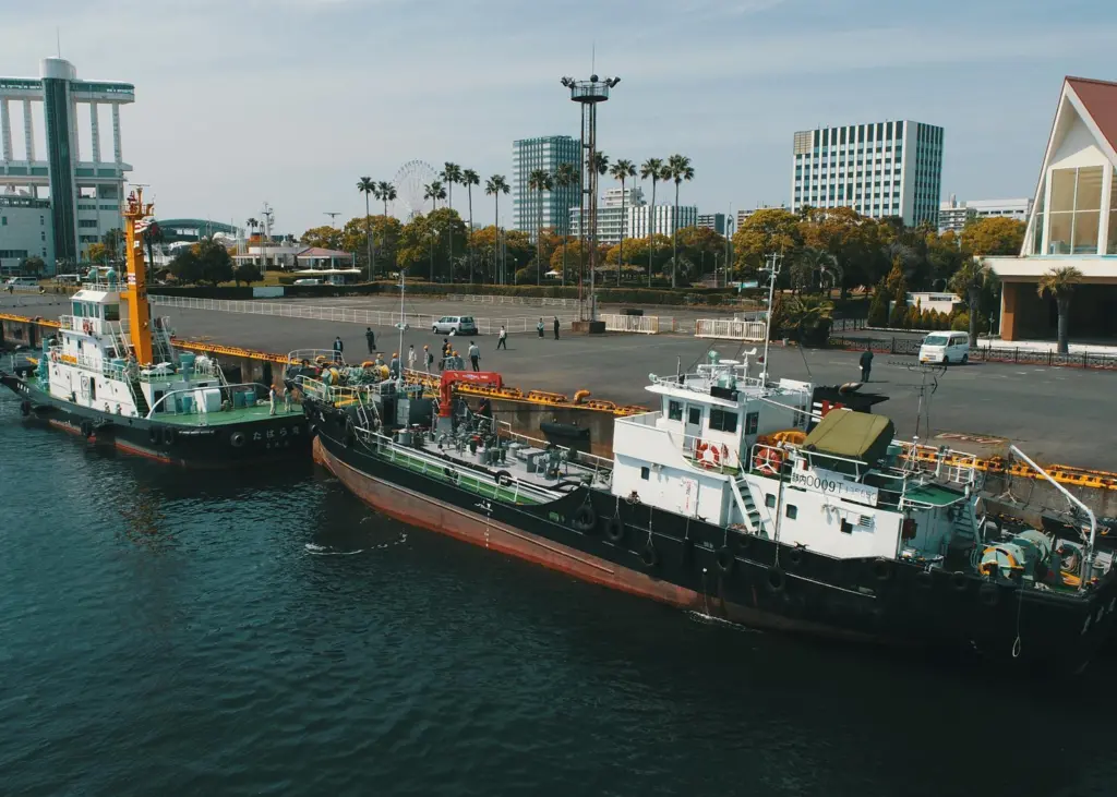 Bunkering operation at the Nagoya Port Garden Pier
